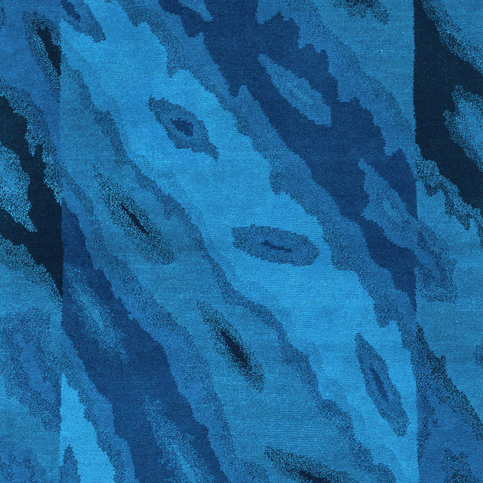 Machine Washable Animal Light Blue Modern Rug, wshabs3177lblu