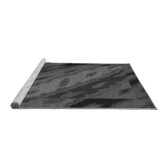 Sideview of Machine Washable Animal Gray Modern Rug, wshabs3177gry