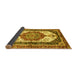 Sideview of Abstract Yellow Modern Rug, abs3178yw