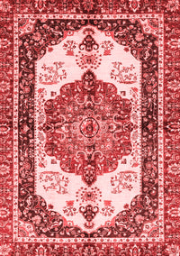 Abstract Red Modern Rug, abs3178red