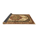 Sideview of Abstract Brown Modern Rug, abs3178brn