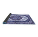 Sideview of Abstract Blue Modern Rug, abs3178blu