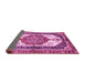 Sideview of Abstract Pink Modern Rug, abs3178pnk