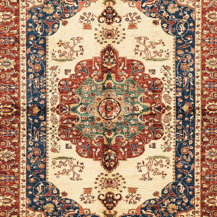 Machine Washable Abstract Brown Red Rug, wshabs3178