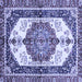 Square Abstract Blue Modern Rug, abs3178blu