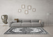 Machine Washable Abstract Gray Modern Rug in a Living Room,, wshabs3178gry