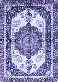 Abstract Blue Modern Rug, abs3178blu