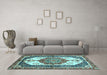 Machine Washable Abstract Light Blue Modern Rug in a Living Room, wshabs3178lblu