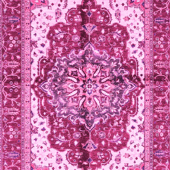 Machine Washable Persian Pink Traditional Rug, wshabs3179pnk