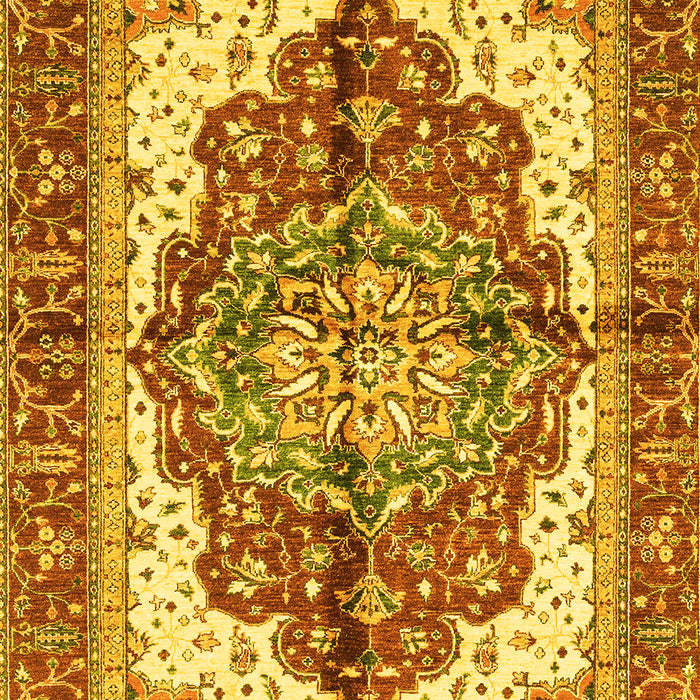 Machine Washable Persian Yellow Traditional Rug, wshabs3179yw