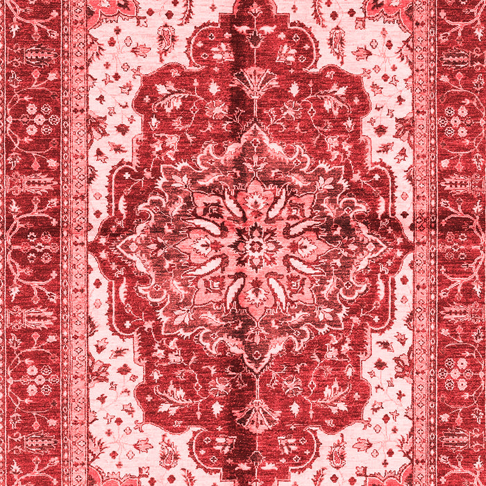 Machine Washable Persian Red Traditional Rug, wshabs3179red