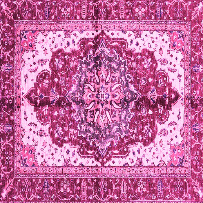 Square Persian Pink Traditional Rug, abs3179pnk