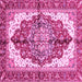 Square Persian Pink Traditional Rug, abs3179pnk