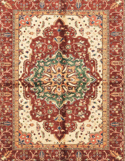 Abstract Yellow Persian Rug, abs3179