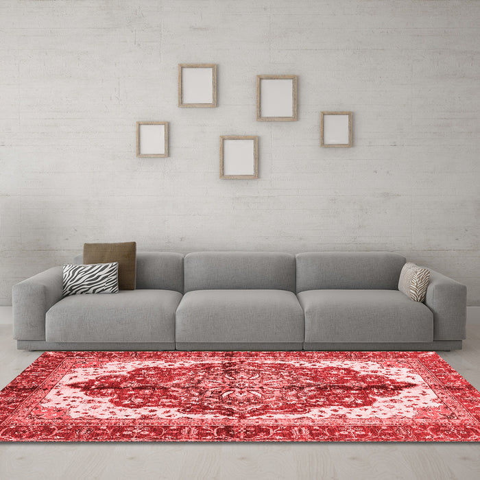 Traditional Red Washable Rugs