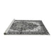 Sideview of Machine Washable Persian Gray Traditional Rug, wshabs3179gry