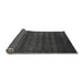 Sideview of Abstract Gray Modern Rug, abs317gry