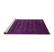 Sideview of Machine Washable Abstract Purple Modern Area Rugs, wshabs317pur