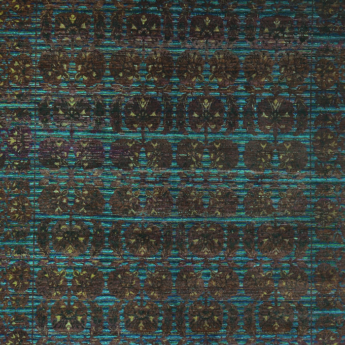 Machine Washable Abstract Turquoise Modern Area Rugs, wshabs317turq