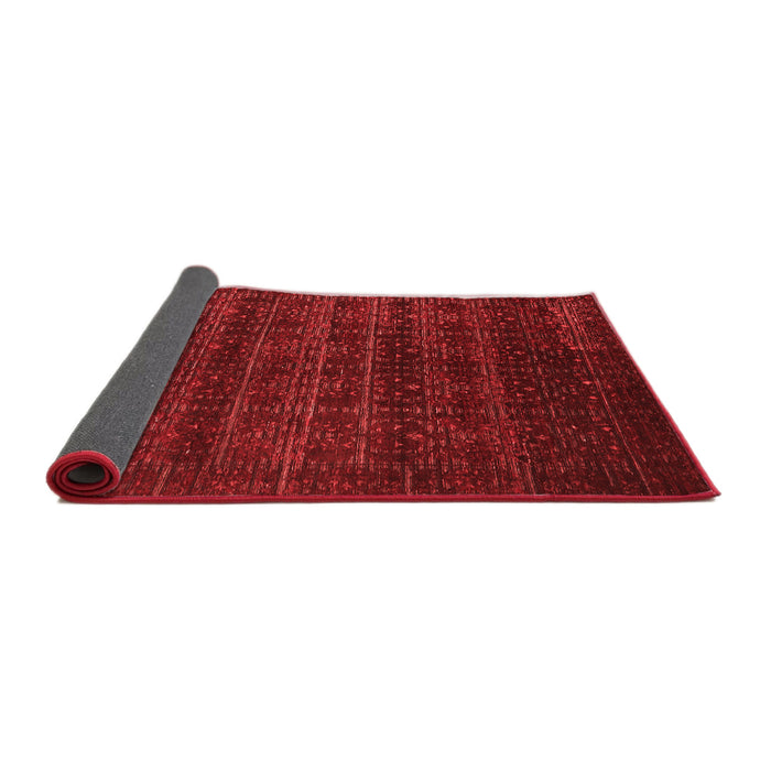 Abstract Red Modern Area Rugs