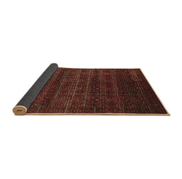 Sideview of Abstract Brown Modern Rug, abs317brn