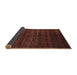 Sideview of Abstract Brown Modern Rug, abs317brn