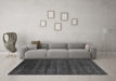 Machine Washable Abstract Gray Modern Rug in a Living Room,, wshabs317gry