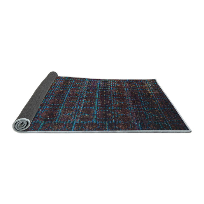Sideview of Abstract Light Blue Modern Rug, abs317lblu