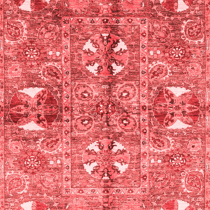 Machine Washable Abstract Red Modern Rug, wshabs3180red