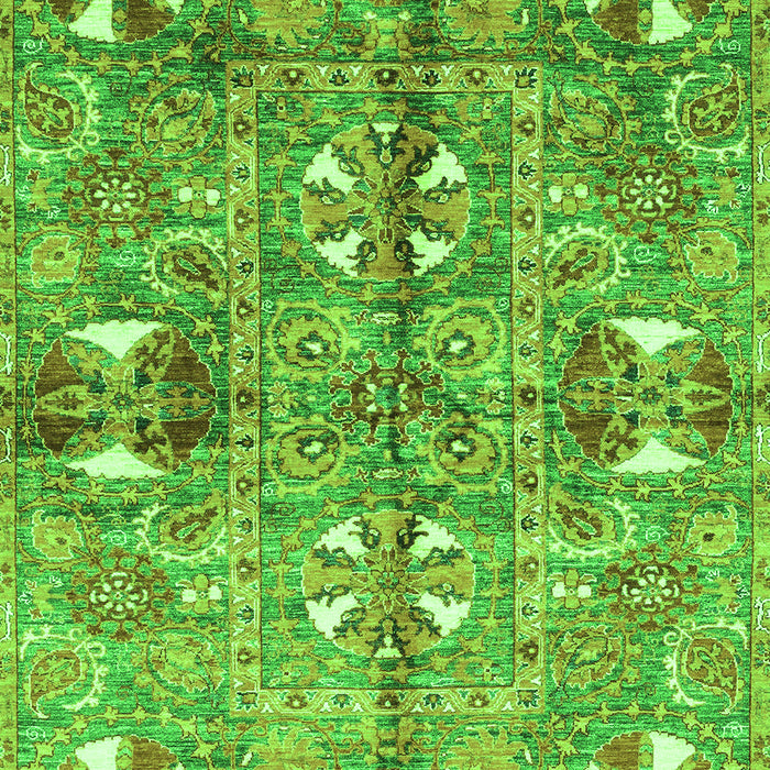 Machine Washable Abstract Green Modern Area Rugs, wshabs3180grn