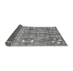 Sideview of Abstract Gray Modern Rug, abs3180gry