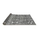 Sideview of Abstract Gray Modern Rug, abs3180gry