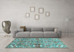 Machine Washable Abstract Light Blue Modern Rug in a Living Room, wshabs3180lblu