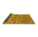 Sideview of Abstract Yellow Modern Rug, abs3180yw