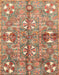 Machine Washable Abstract Chestnut Red Rug, wshabs3180