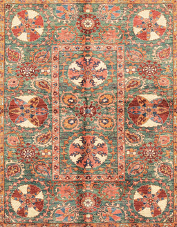 Abstract Chestnut Red Modern Rug, abs3180