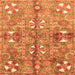 Square Abstract Orange Modern Rug, abs3180org