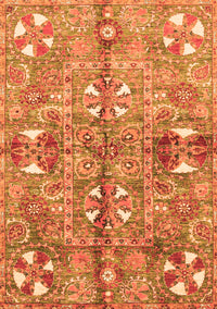 Abstract Orange Modern Rug, abs3180org