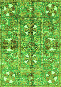 Abstract Green Modern Rug, abs3180grn