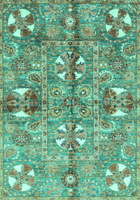 Abstract Turquoise Modern Rug, abs3180turq