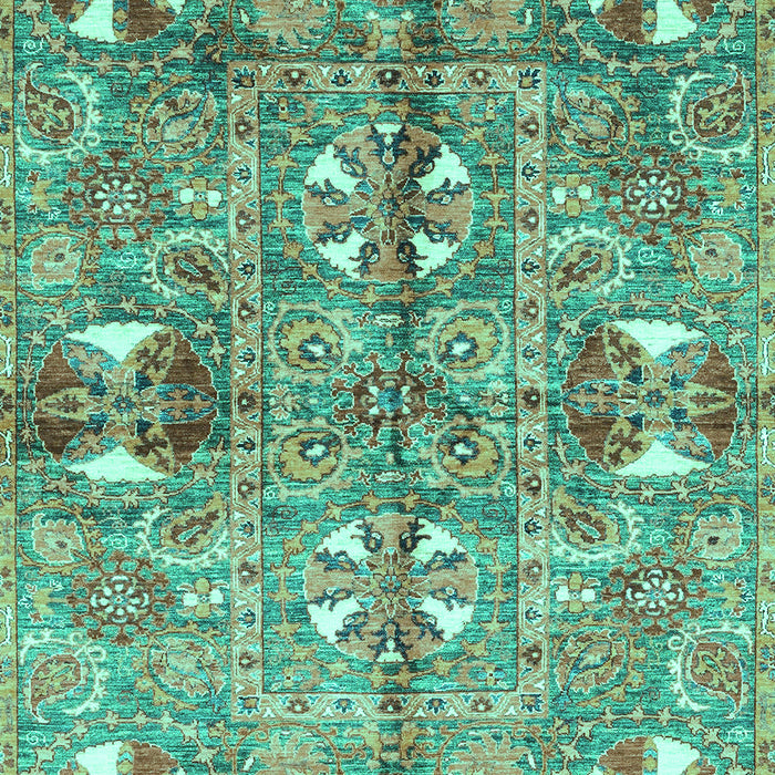Abstract Turquoise Modern Rug, abs3180turq