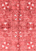 Abstract Red Modern Area Rugs