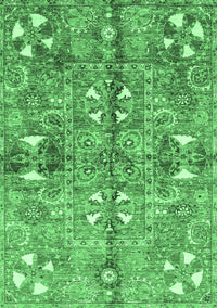 Abstract Emerald Green Modern Rug, abs3180emgrn