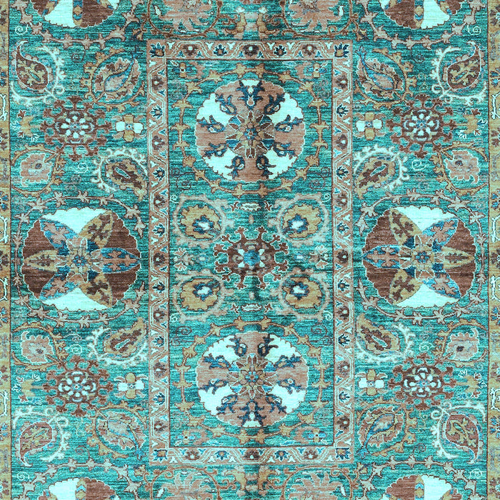 Abstract Light Blue Modern Rug, abs3180lblu