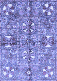 Abstract Blue Modern Rug, abs3180blu