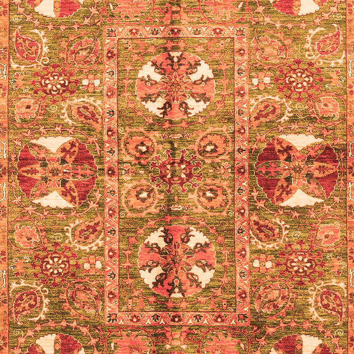 Machine Washable Abstract Orange Modern Area Rugs, wshabs3180org