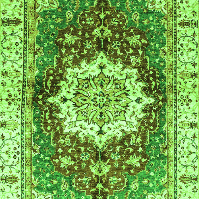 Abstract Green Modern Rug, abs3181grn
