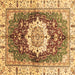 Square Machine Washable Abstract Brown Modern Rug, wshabs3181brn