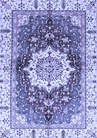 Abstract Blue Modern Rug, abs3181blu