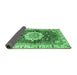 Sideview of Abstract Emerald Green Modern Rug, abs3181emgrn